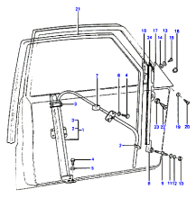 FRONT DOOR WINDOW OPERATING SYSTEM