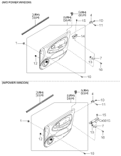 TRIM & RELATED PARTS - FRONT DOOR