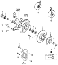 AXLE & BRAKE MECHANISM - FRONT