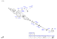 REAR AXLE HOUSING & HUB (FORWARD)