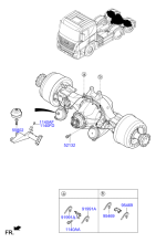 REAR AXLE HOUSING & HUB