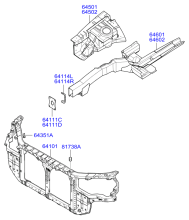 FENDER APRON & RAD SUPPORT PANEL