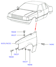 PANEL ASSY - FENDER