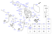 CLUTCH, BRAKE PEDAL & CAB PIPING