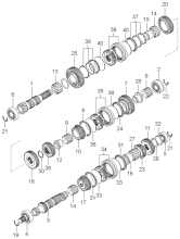 Шестерня коробки передач-1