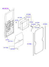 TRIM - REAR DOOR SWING