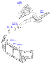 FENDER APRON & RAD SUPPORT PANEL