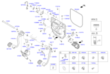 CLUTCH, BRAKE PEDAL & CAB PIPING