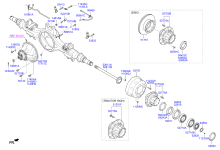 REAR AXLE HOUSING & HUB