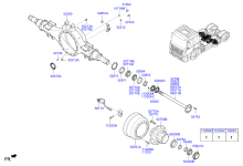 REAR AXLE HOUSING & HUB (FORWARD)