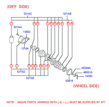 REAR AXLE DRIVE SHAFT