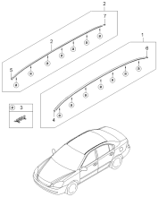 SPOILER - REAR & ROOF MOULDING