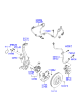 FRONT AXLE & BRAKE ASSY