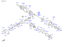 REAR AXLE HOUSING & HUB