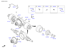 REAR AXLE HOUSING & HUB