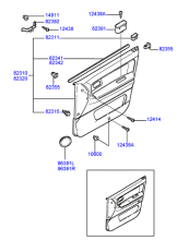 TRIM & HANDLE - FRONT DOOR