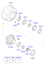 REAR AXLE HUB & DRUM (REAR)