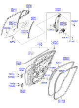 PANEL-REAR DOOR & MOULDING-REAR DOOR