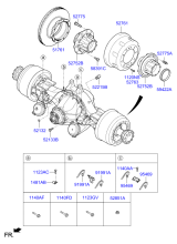 REAR AXLE HOUSING & HUB