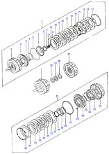 OVERDRIVE INPUT SHAFT & CLUTCH ASSY