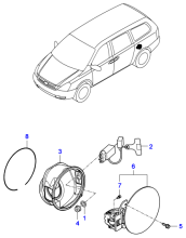 TRIMS - FUEL FILLER DOOR