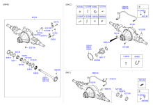 REAR AXLE HOUSING & HUB