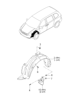 FENDER & HOOD PANEL & WHEEL GUARD-FRONT