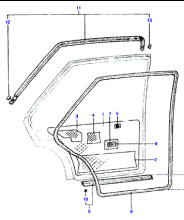 Уплотнитель задней двери