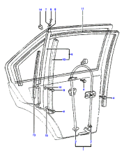 WINDOW OPERATING SYSTEM - REAR DOOR