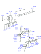 CAMSHAFT & VALVE (G4DJ)