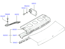 PANEL - REAR PACKAGE TRAY