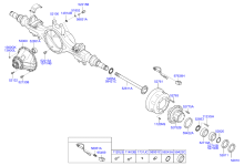 REAR AXLE HOUSING & HUB