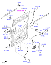 MIDDLE DOOR LOCKING SYSTEM (SLIDING)