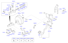 BOOSTER, MASTER CYLINDER & RESERVOIR