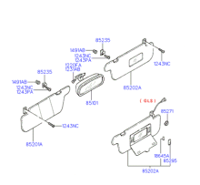 INSIDE REAR VIEW MIRROR & SUNVISOR