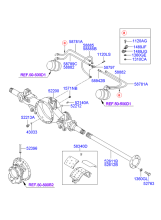 REAR AXLE HOUSING & SHAFT (FORWARD)