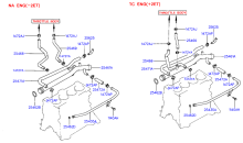 COOLANT HOSE & PIPE (G4DJ)