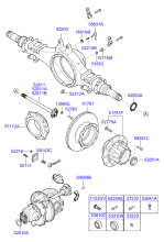 REAR AXLE HOUSING & HUB (FORWARD)