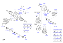 REAR AXLE HOUSING & HUB (FORWARD)