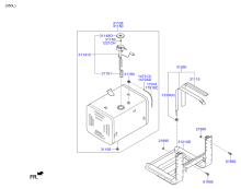 FUEL TANK & MOUNTINGS