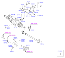 REAR AXLE HOUSING & SHAFT (REAR)