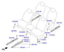 HARDWARE - REAR SEAT