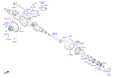 REAR AXLE HOUSING & HUB