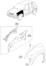 FENDER & WHEEL APRON PANELS