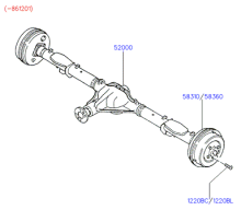 AXLE ASSY - REAR