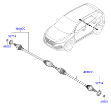 DRIVE SHAFT (REAR)