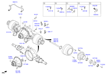 REAR AXLE HOUSING & HUB