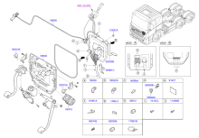 CLUTCH, BRAKE PEDAL & CAB PIPING