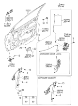 MECHANISM - FRONT DOOR