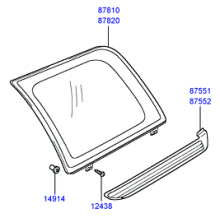 QUARTER WINDOW GLASS & MOULDING